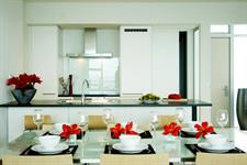 Dining looking into kitchen